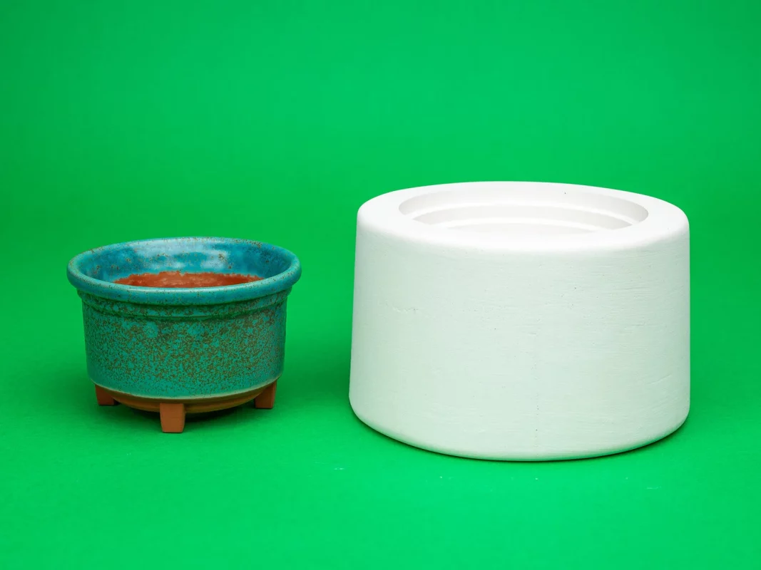 Bonsai sohin size plaster mold for bonsai clay pot