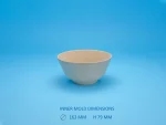 Slip casting plaster mold for corn flakes rice small cookies candy bowl.