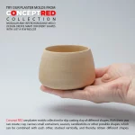 Slip casting plaster mold for handless cup mug vessel bowl conceptred collection